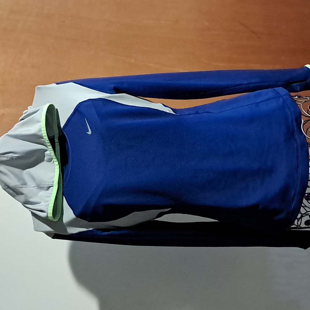 Nike Blue and Gray Performance Hoodie - Picture 3 of 8
